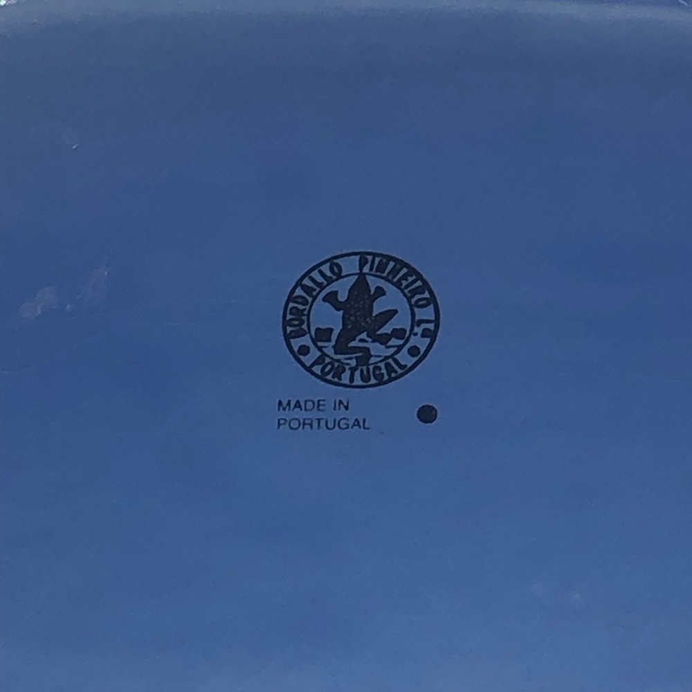 Bordallo Pinheiro Platter Blue Butterflies Vintage BEAUTIFUL BLUE BUTTERFLIES! - Picture 6 of 16